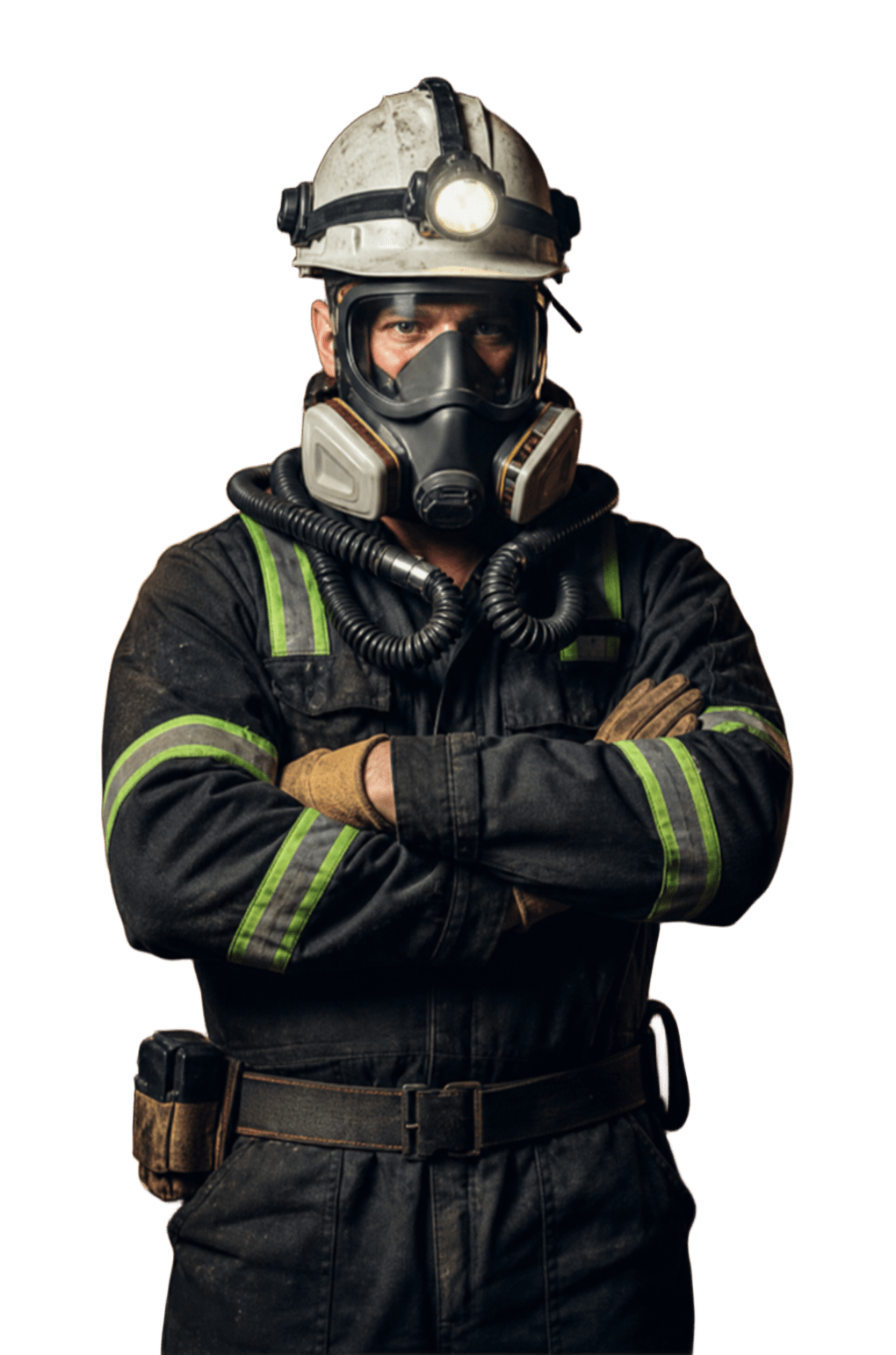 Especialista de CERTIFICA con equipo de respiración autónoma